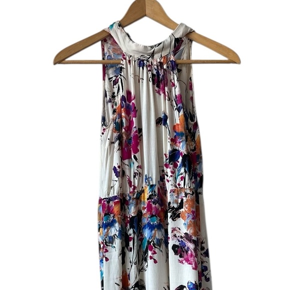 Staccato Maxi Halter Floral Abstract Dress - Picture 4 of 10
